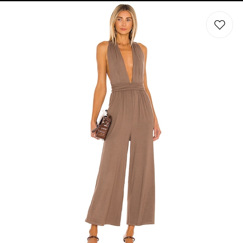 MAJORELLE JUMPSUIT IN NUDE, SIZE SMALL